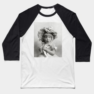 Little Girl Wearing Bonnet, 1902. Vintage Photo Baseball T-Shirt